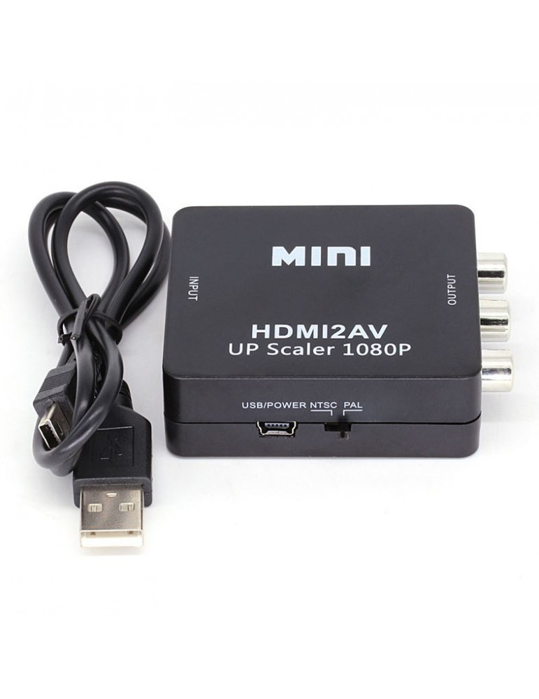 Переходник с HDMI на AV RCA (тюльпан) адаптер