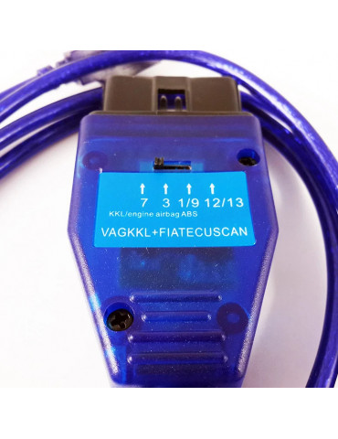 Автосканер VAG KKL + FIAT ECU SCAN на чипе FTDI диагностический адаптер